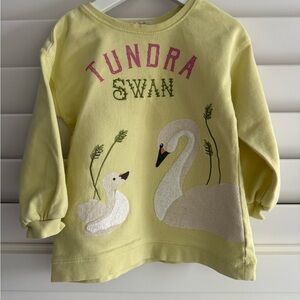 Peek Yellow Tundra Swan Sweatshirt